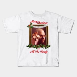 Dad Head Merry Christmas From All The Family Kids T-Shirt